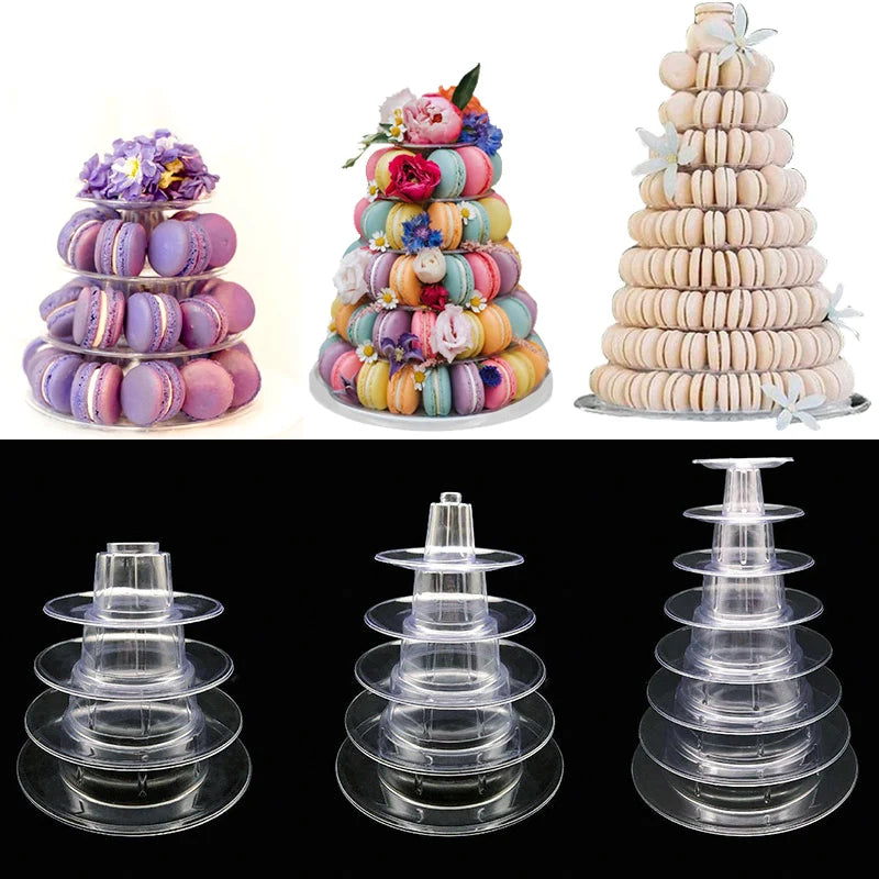 Tour Présentoir Macarons Transparente Mariage – présentoir à macarons – détail de la finition