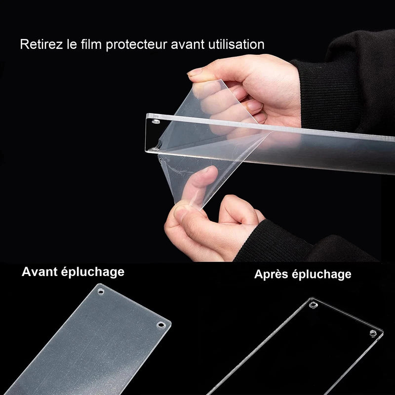 Rehausseur de Buffet Acrylique Transparent à Étages