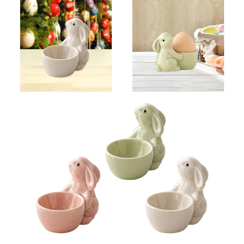 Coquetier Céramique Lapin Petit-Déjeuner Hôtel