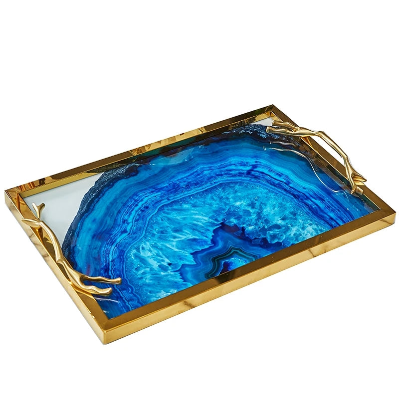 Plateau Décoratif Verre Présentation Raffinée – plateau de présentation – mise en scène pour réception