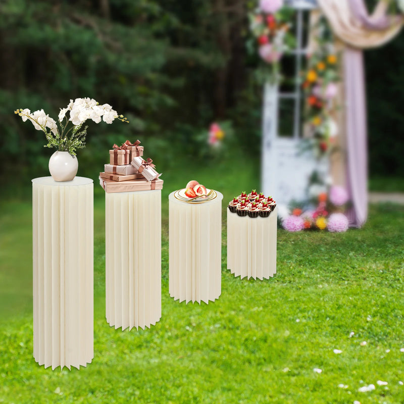 Colonnes Présentoir Buffet Mariage Modulables – cube présentoir buffet – vue de côté