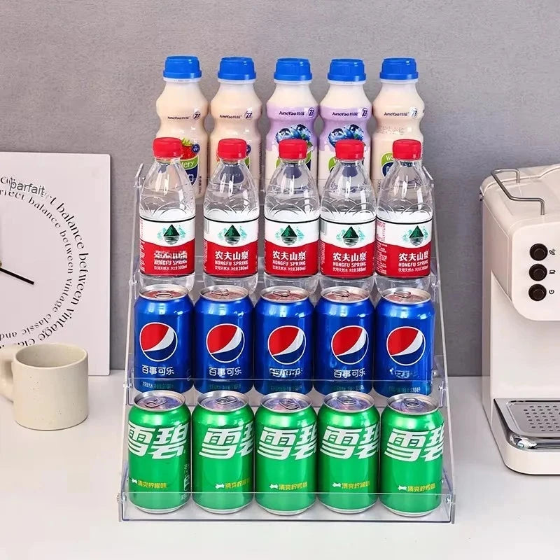 Présentoir Boissons Acrylique Multi-Niveaux – présentoir buffet – détail de la finition