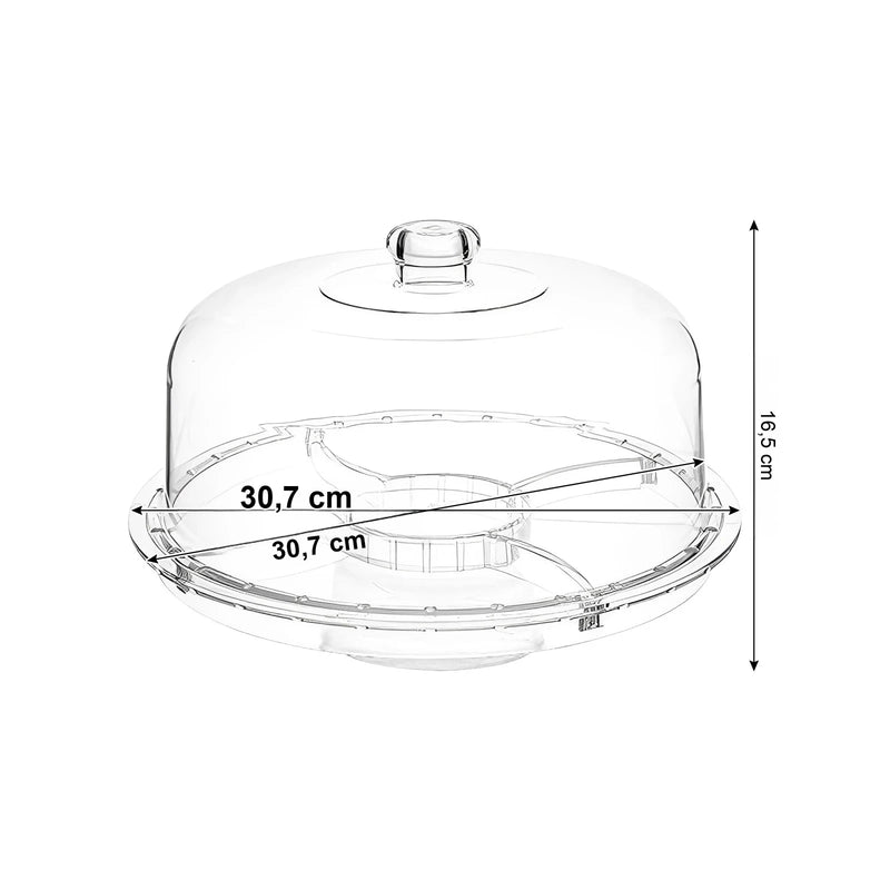 Présentoir Gâteau avec Cloche Transparente – présentoir gâteau – présentation complète