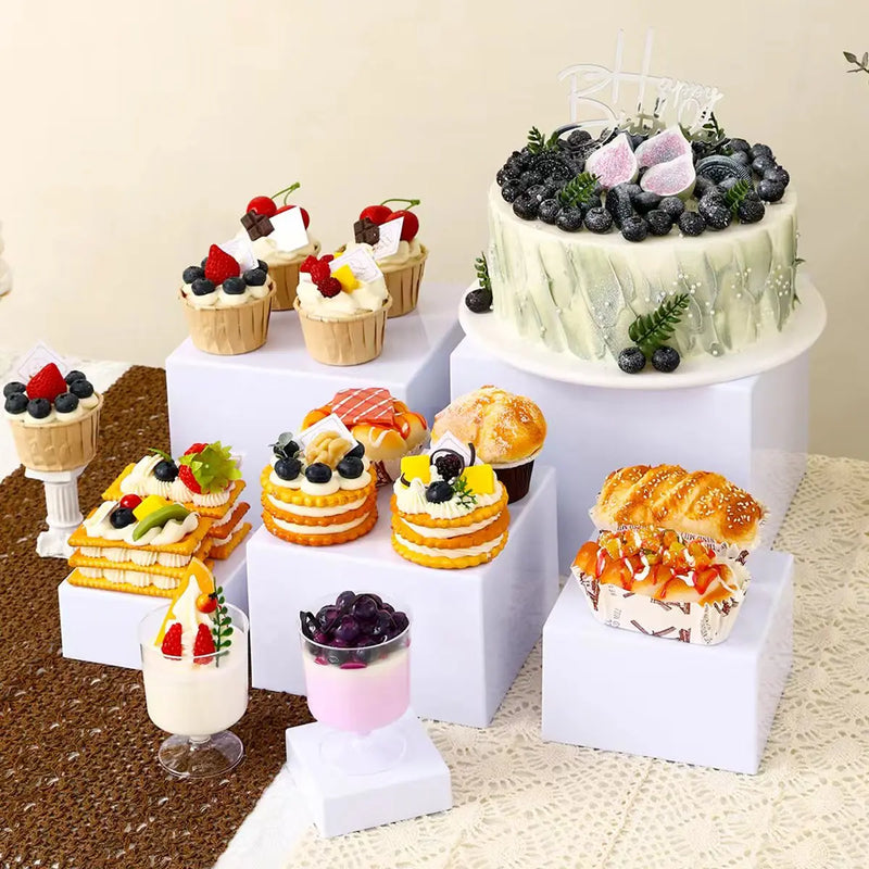 Présentoir Gâteau Acrylique Lot 5-6 Pièces – présentoir gâteau – détail de la finition