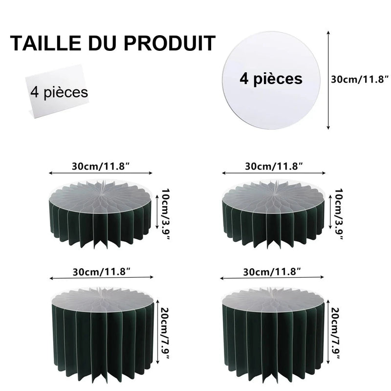 Présentoir Cupcakes Papier Pliable Buffet – présentoir cupcake – format et proportions