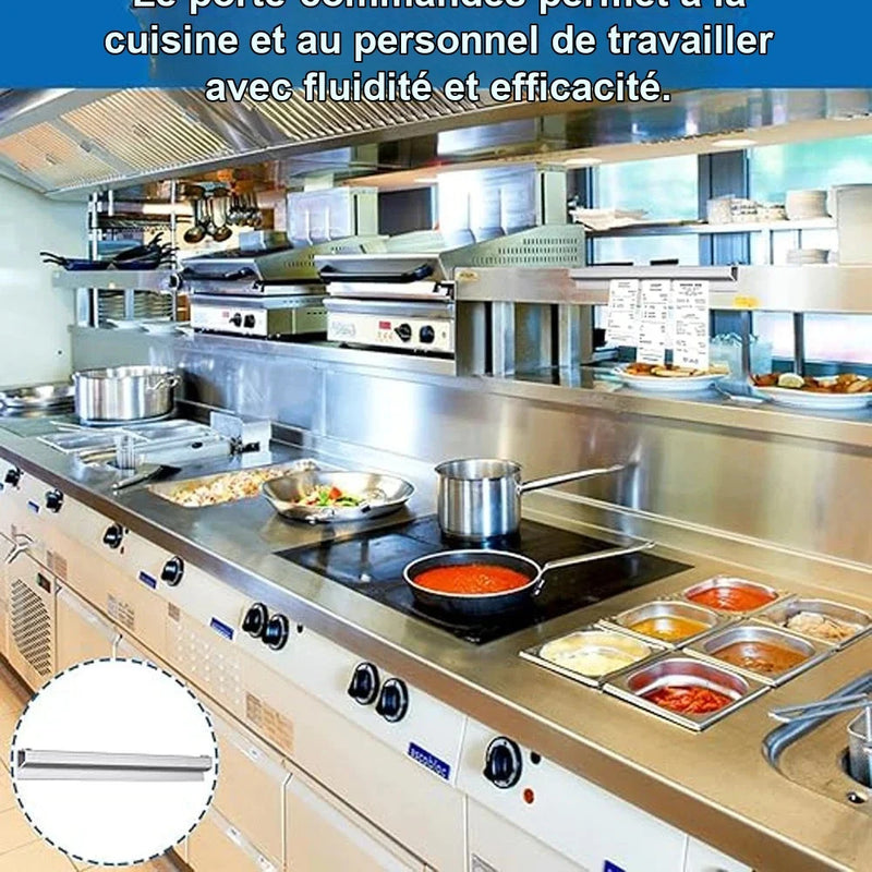 Porte-Tickets Mural Aluminium Cuisine Restaurant