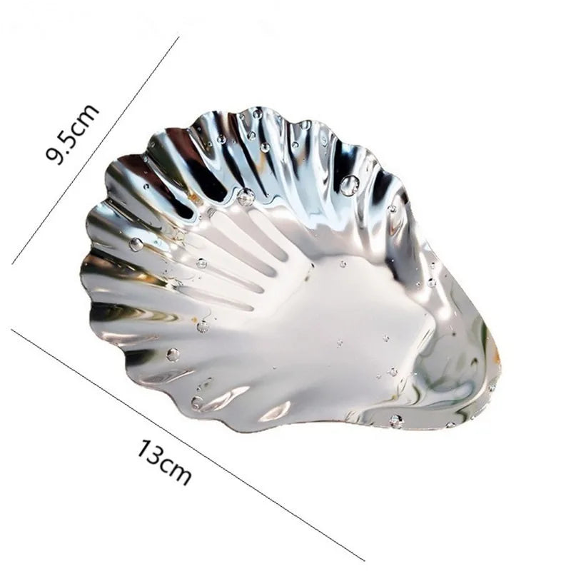 Assiette Coquillage Apéritif Inox