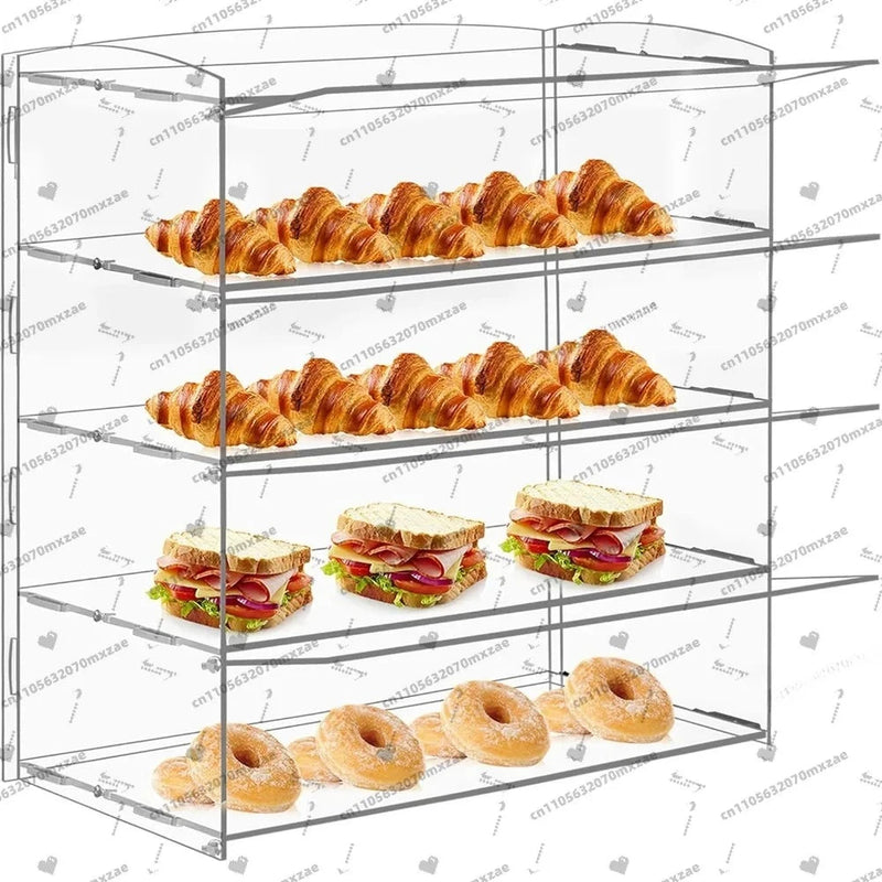 Vitrine Présentoir Pâtisserie 4 Niveaux – présentoir gâteau – vue d'ensemble