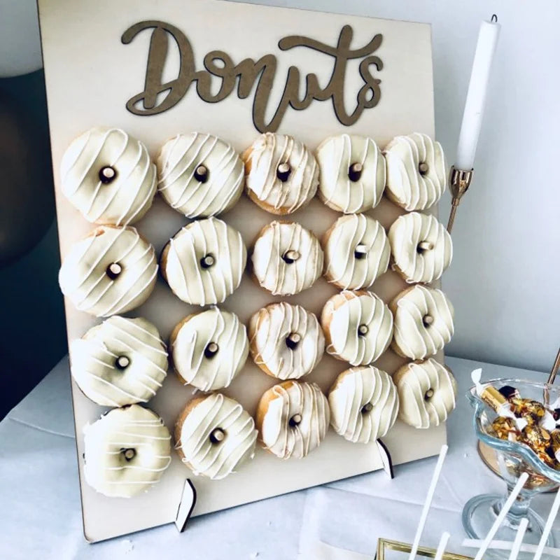 Présentoir Donuts Bois Rustique DIY – présentoir donuts – vue d'ensemble