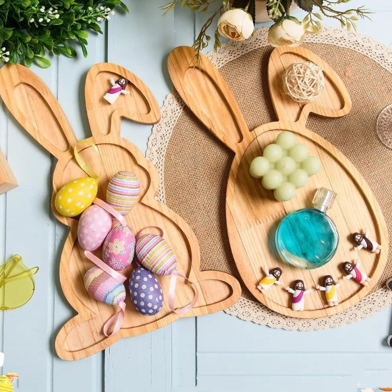 Plateau Bambou Lapin Buffet Pâques