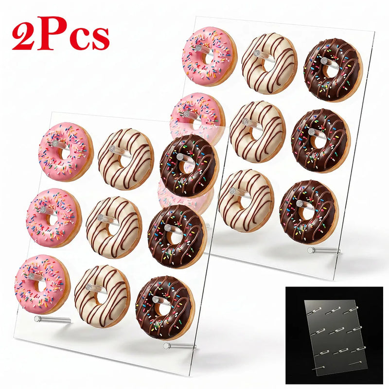 Présentoir Donuts Mural Acrylique Transparent – présentoir donuts – vue d'ensemble