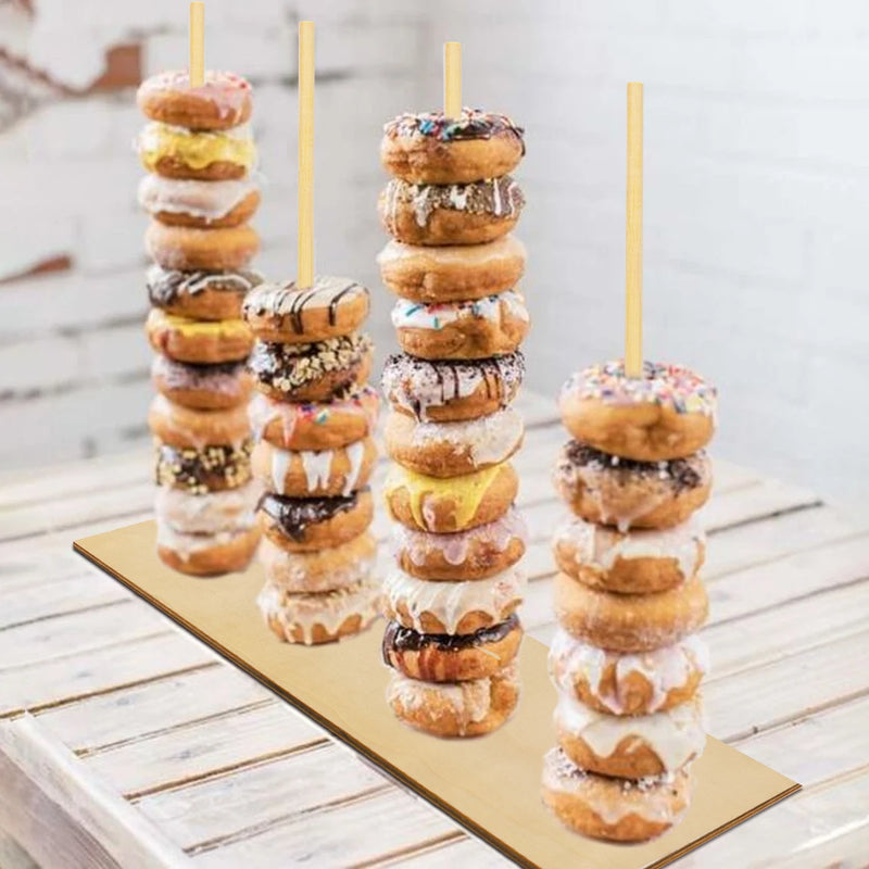 Présentoir Donuts Bois Mariage Réception – présentoir donuts – vue d'ensemble