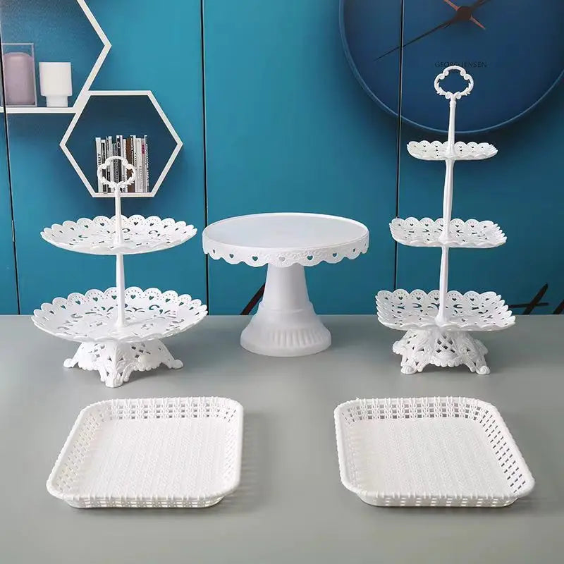 Présentoir Gâteau Multi-Formats Buffet Mariage – présentoir gâteau – en situation sur un buffet