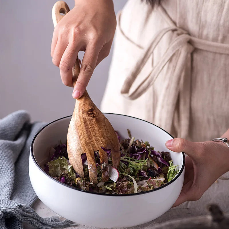 Couverts de Service Salade Bois d'Acacia