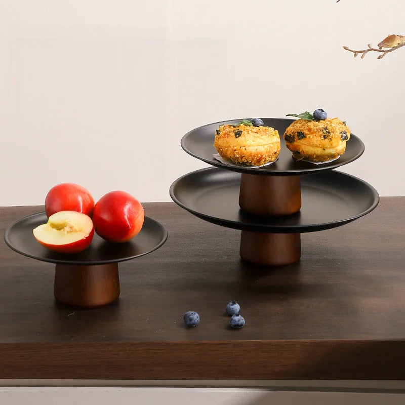 Présentoir Gâteau Bois Mariage – agencement table de réception festive