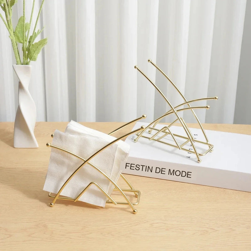 Porte-Serviettes Doré pour Buffet