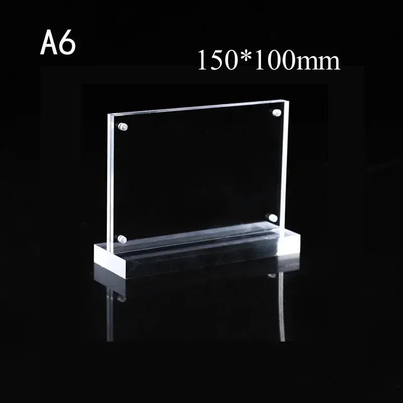 Porte-Menu Acrylique Transparent Vertical Horizontal A4 A5 A6