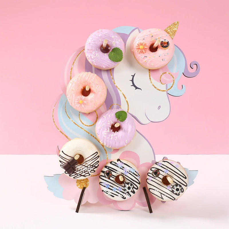 Présentoir Donuts Bois Fête Enfant – présentoir donuts – détail de la finition