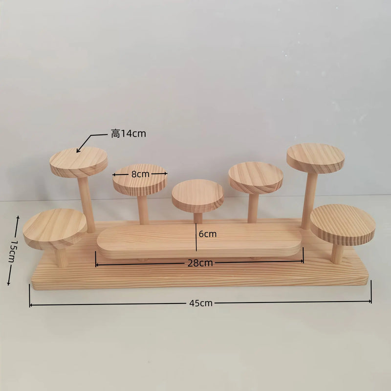 Présentoir Bois Multi-Niveaux Pâtisserie – présentoir gâteau – utilisation traiteur