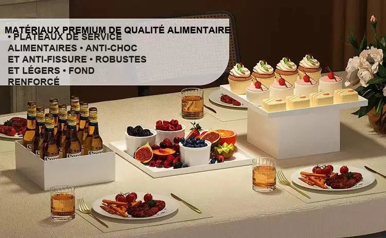 Cube de Présentation Buffet Blanc