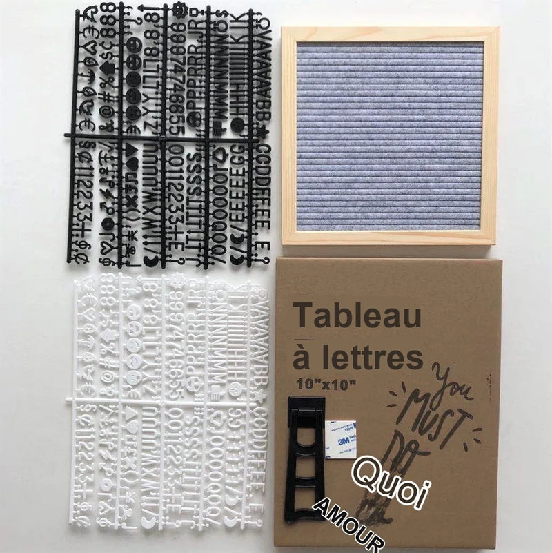 Tableau à Lettres Feutre Multicolore