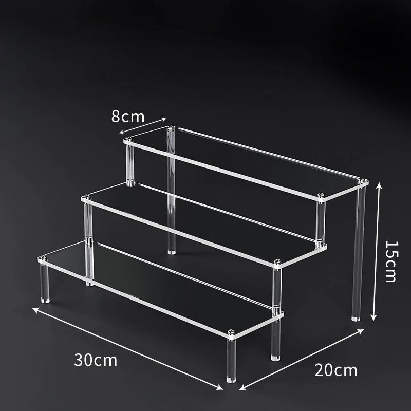 Présentoir Acrylique Multi-Niveaux Desserts – présentoir buffet – vue de dessus