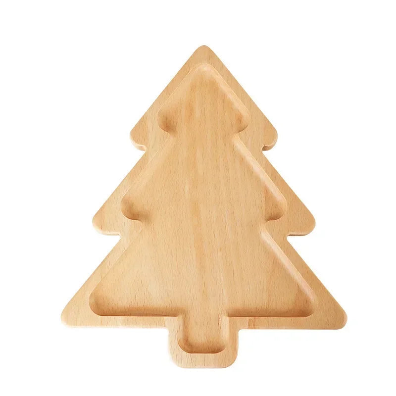 Plateau de Service Bois Motif Noël – plateau de présentation – détail du design