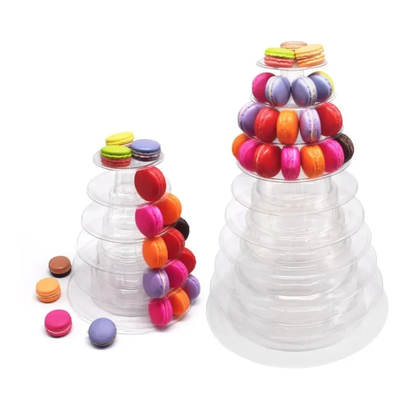 Présentoir Macarons Multi-Niveaux Mariage – présentoir à macarons – vue d'ensemble