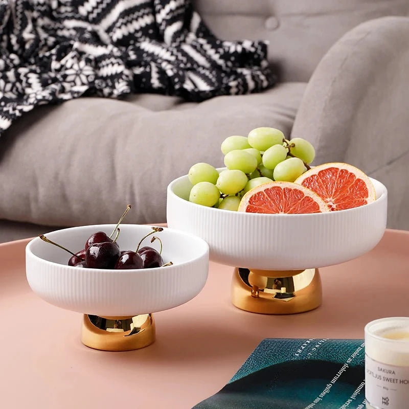 Assiette Céramique Rayée Dessert