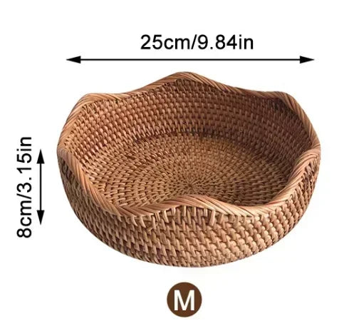 Panier de Présentation en Rotin Tressé
