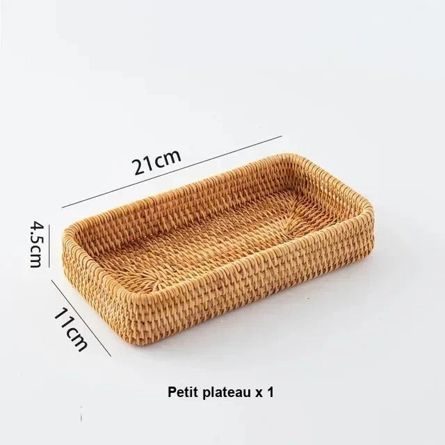 Panier de Présentation en Rotin Tressé