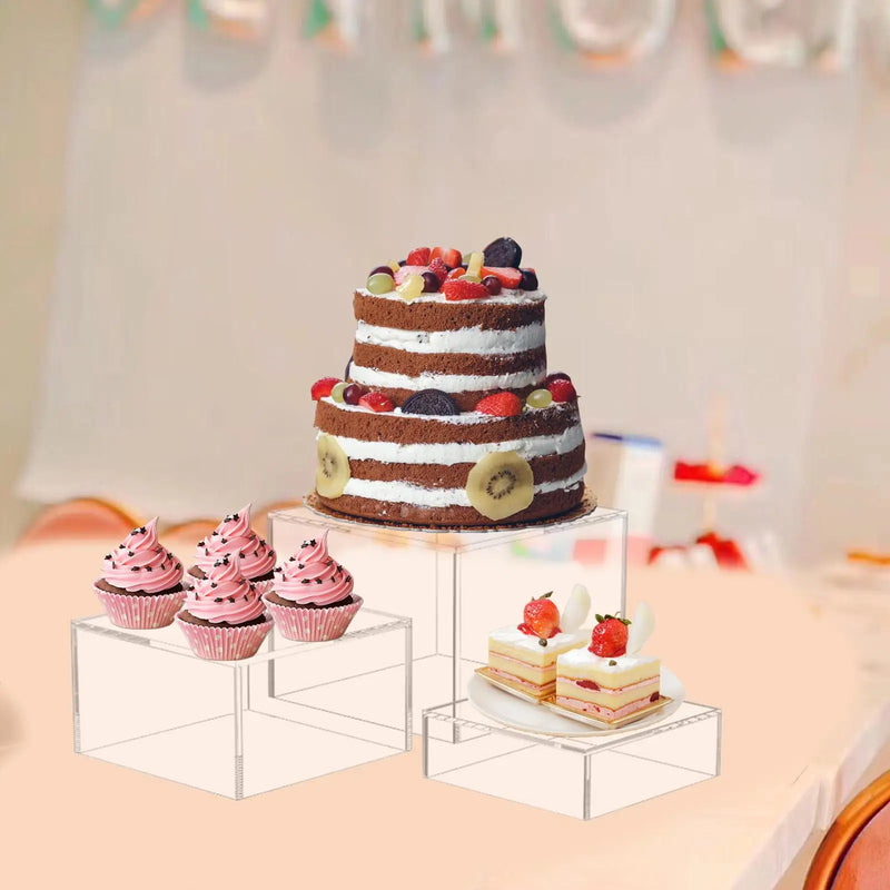 Présentoir Buffet Rehausseurs Set Réception – cube présentoir buffet – vue de dessus
