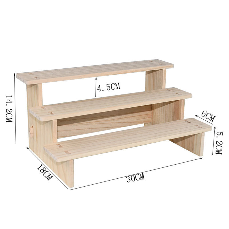Rehausseur de Buffet Bois Rectangulaire à Étages