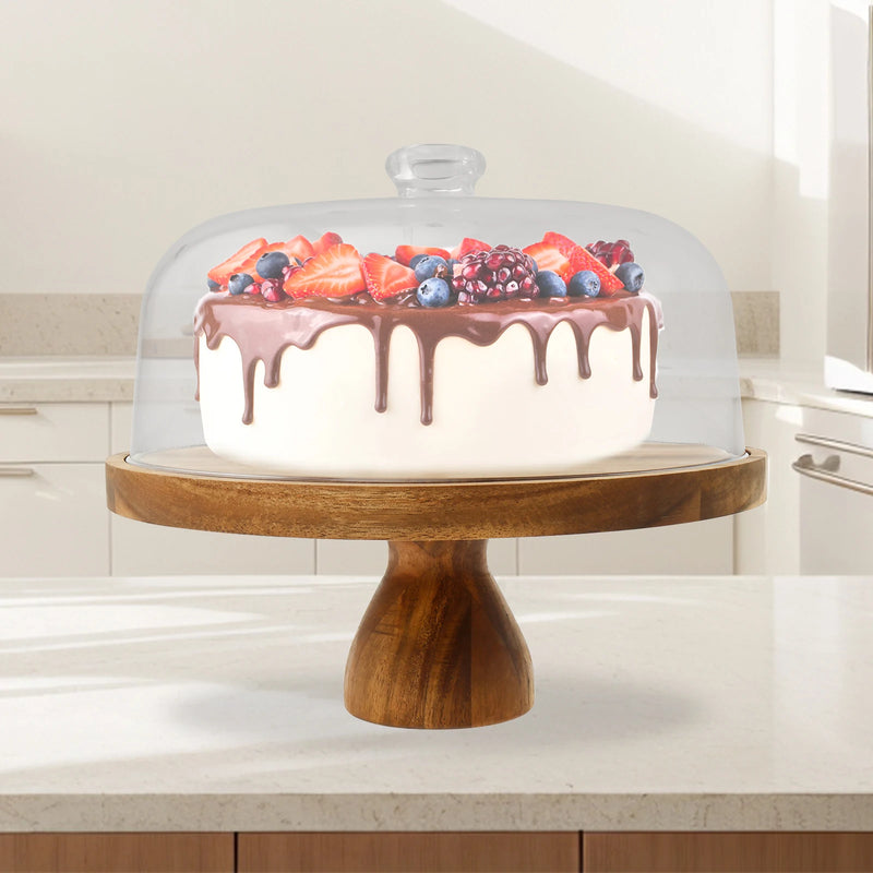 Présentoir Gâteau Bois avec Couvercle – présentoir gâteau – détail de la finition