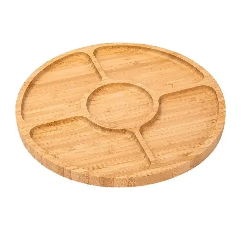 Plateau Bambou 5 Compartiments Apéritif