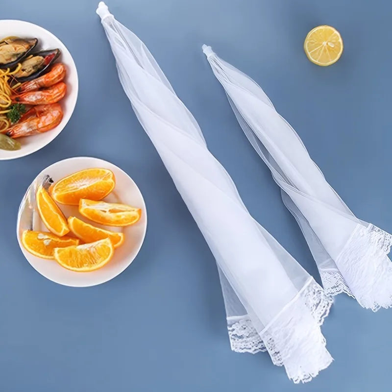 Cloche Alimentaire Pliable Tulle Blanc Buffet