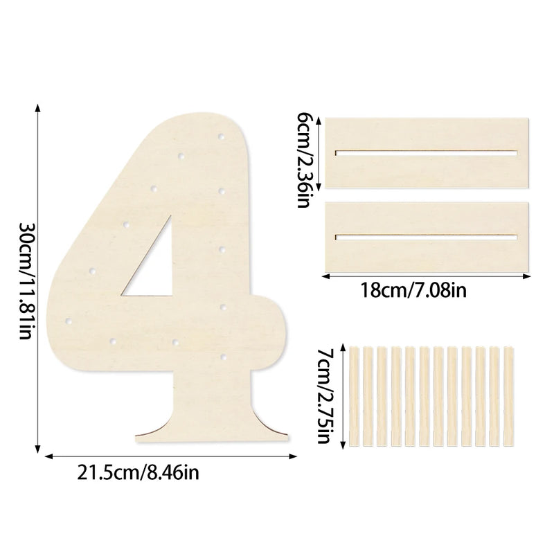 Mur de Donuts Chiffre Décoratif – présentoir donuts – détail de la finition