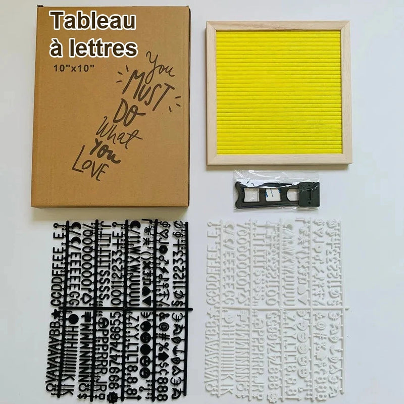 Tableau à Lettres Feutre Multicolore