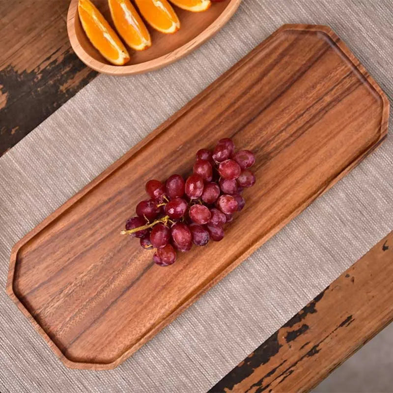 Plateau de Service en Bois d'Acacia