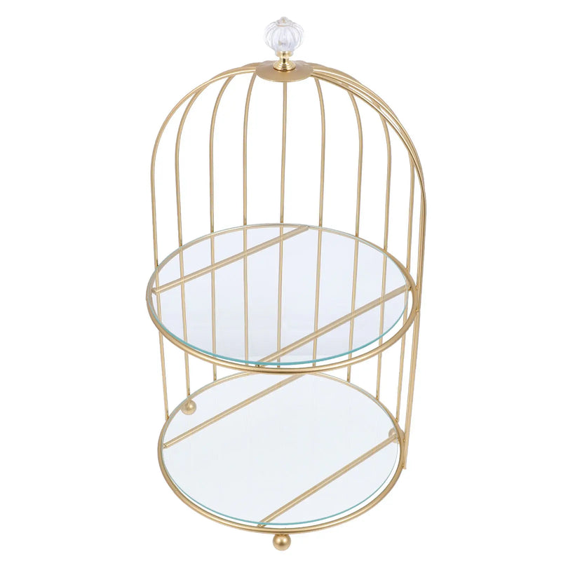Présentoir Cage Dorée Gâteau Mariage – présentoir gâteau – vue d'ensemble