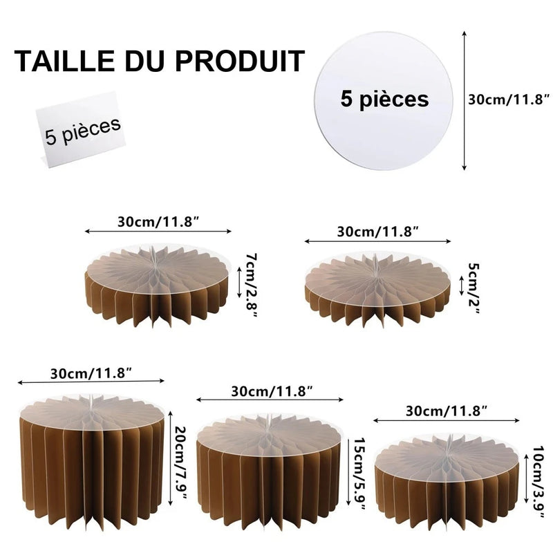 Présentoir Cupcakes Papier Pliable Buffet – présentoir cupcake – présentation complète