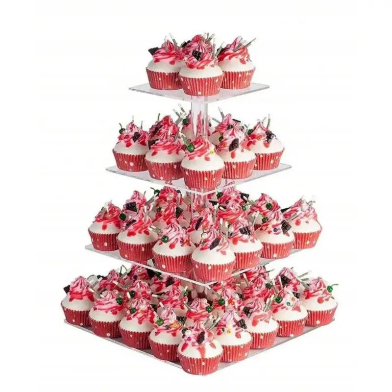 Présentoir Gâteau Mariage LED Cristal – présentoir gâteau – gros plan sur la matière