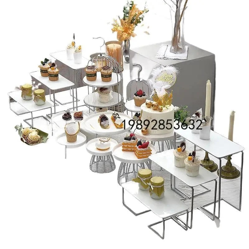 Présentoir Gâteaux Extérieur Mariage Fiançailles – présentoir gâteau – gros plan sur la matière
