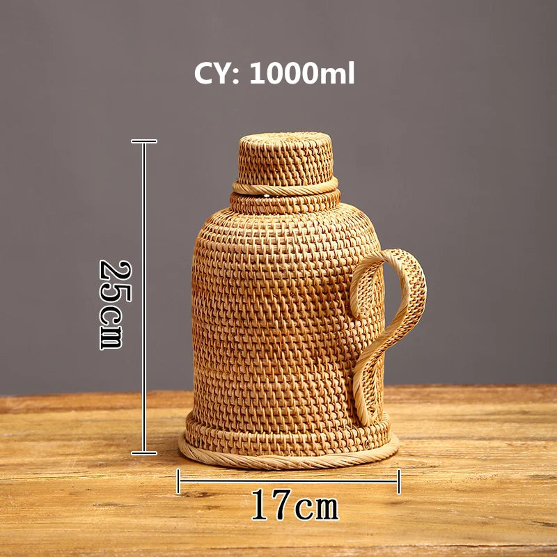 Thermos Rotin Tressé 1 L Buffet Hôtel