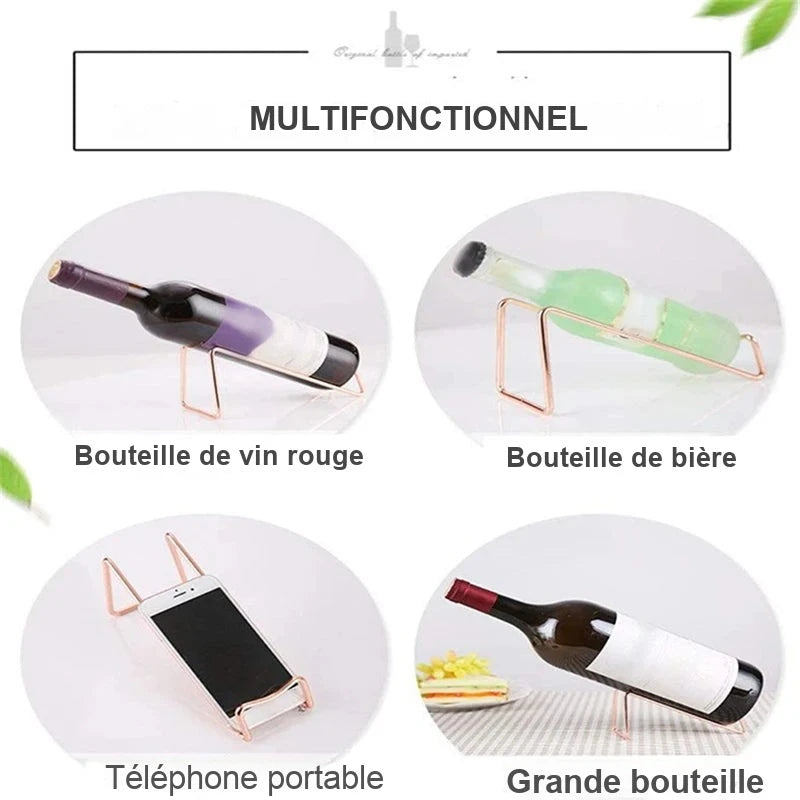 Présentoir à Bouteilles Comptoir Bar – présentoir bouteille – vue de côté