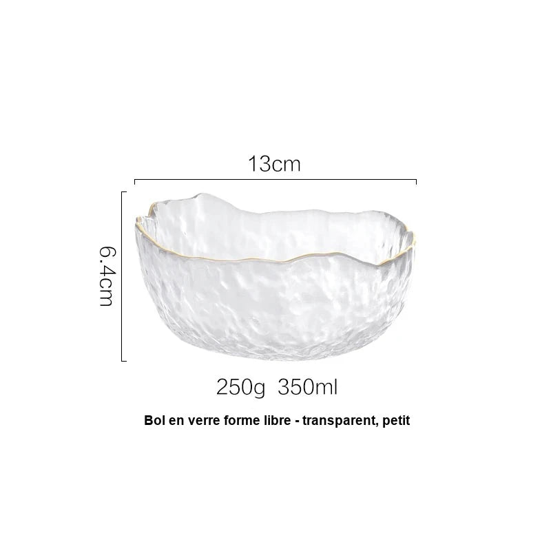 Grand Bol de Service en Verre
