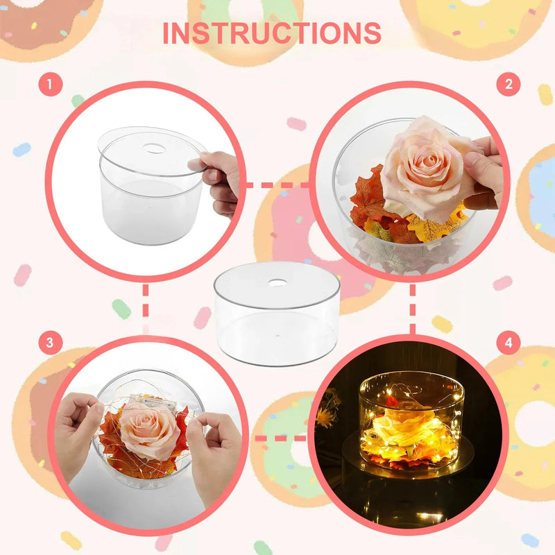 Présentoir Gâteau Acrylique Fond Creux – présentoir gâteau – vue de côté