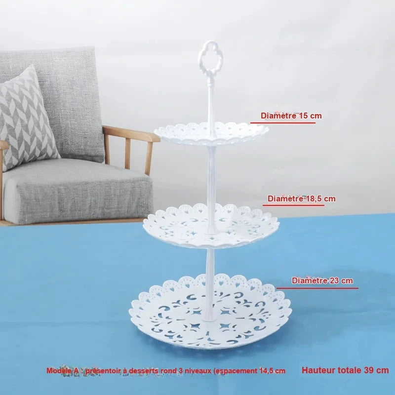 Présentoir Gâteau Multi-Formats Buffet Mariage – présentoir gâteau – détail du design