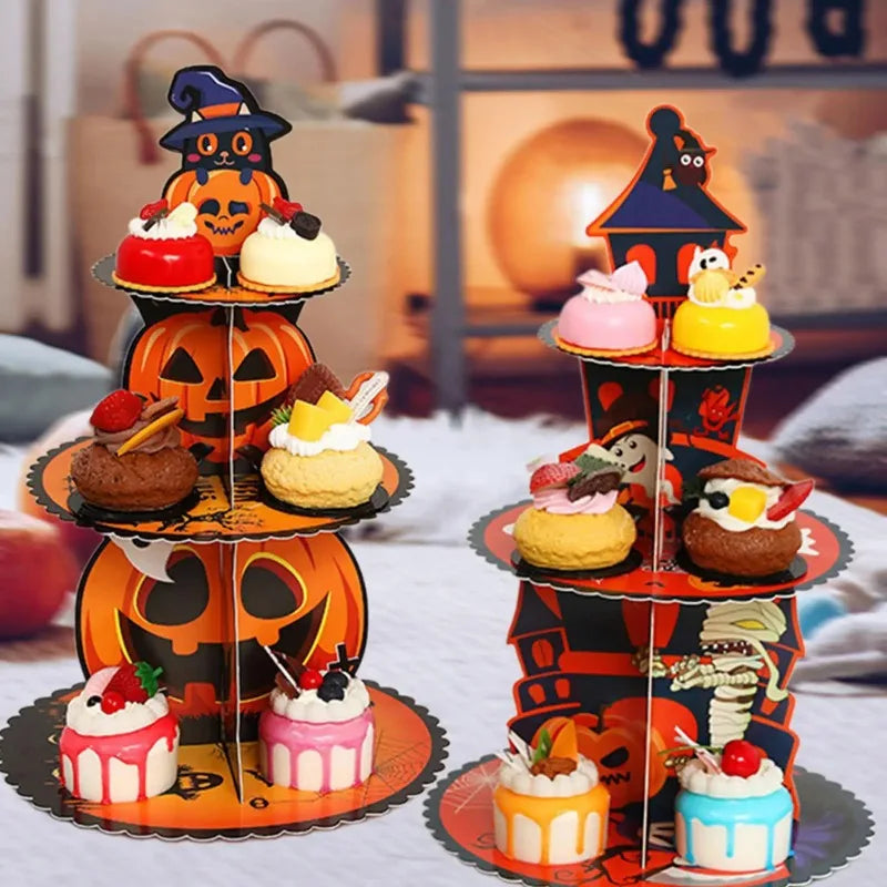 Présentoir Cupcakes Carton Halloween Fête – présentoir cupcake – détail de la finition