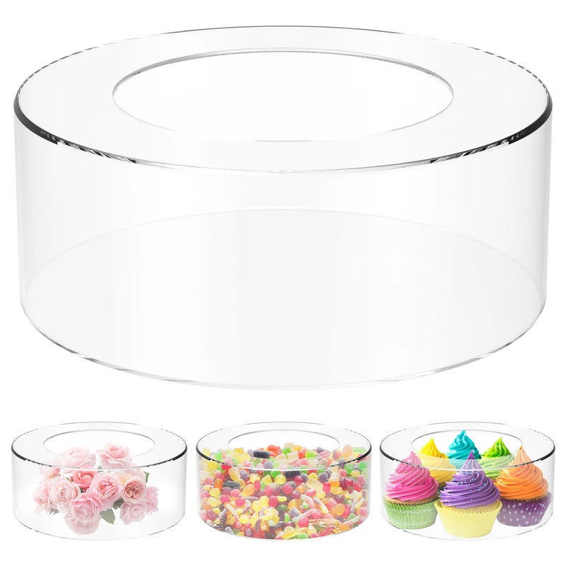Présentoir Gâteau Acrylique Fond Creux – présentoir gâteau – vue de dessus